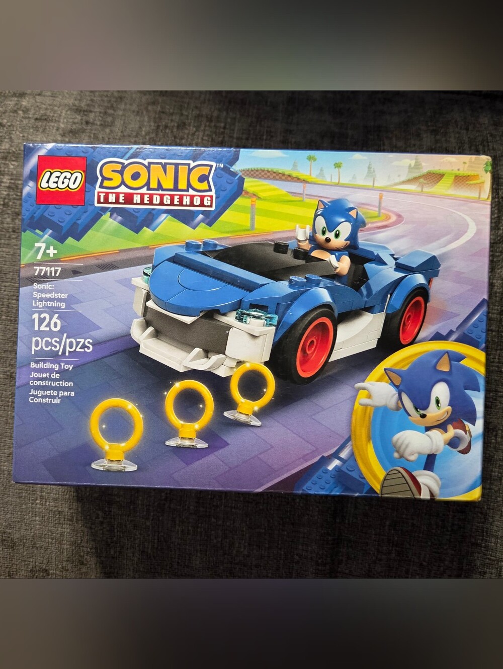 LEGO Sonic The Hedgehog Blue Race Car